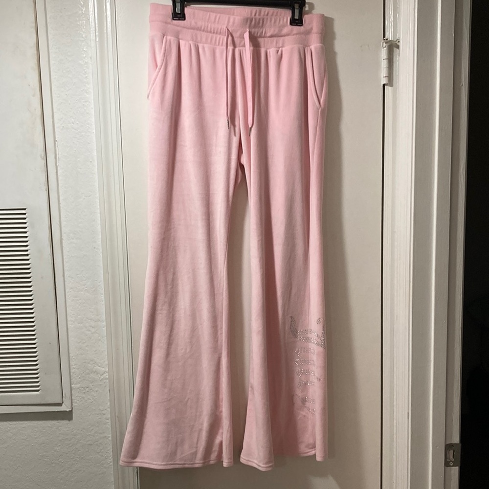 Juicy light pink velour sweatpants